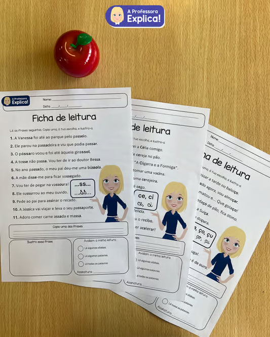 Fichas de leitura | Pack #5