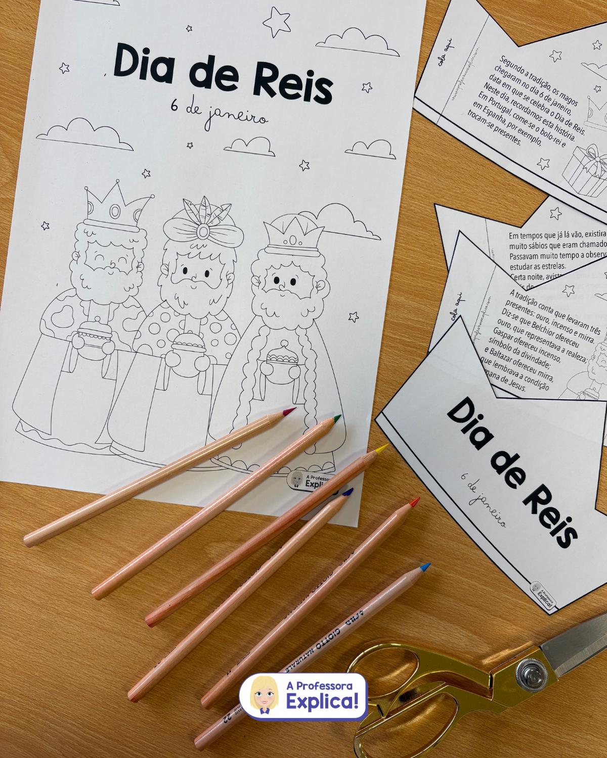 Dia de Reis | Coroa + desenho