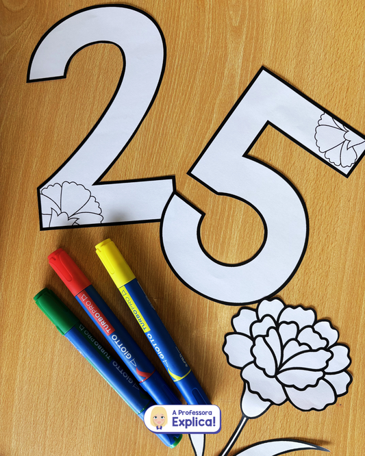 25 de Abril | Cravos + Letras + Números