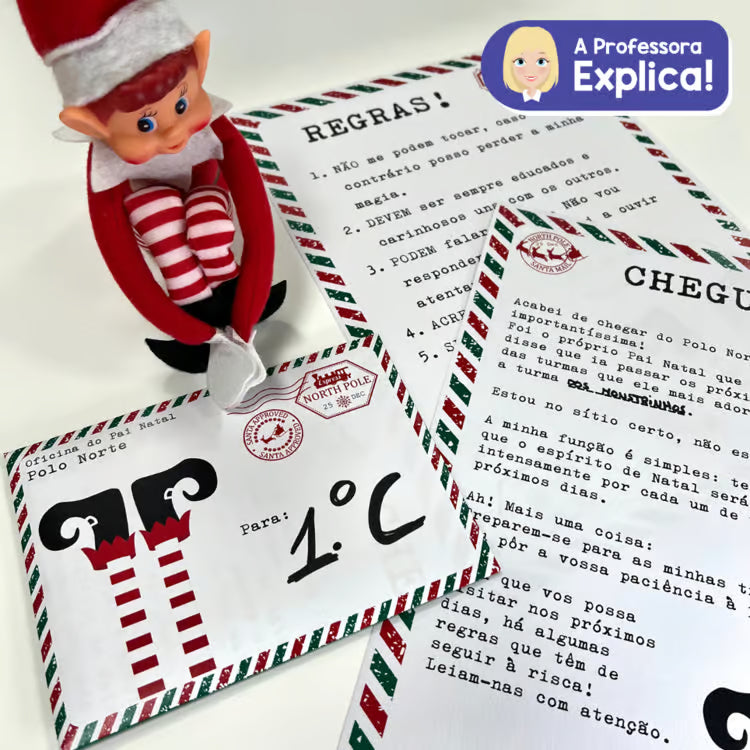 Natal | Carta, regras e envelope do Elfo