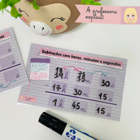 Operações com horas, minutos e segundos