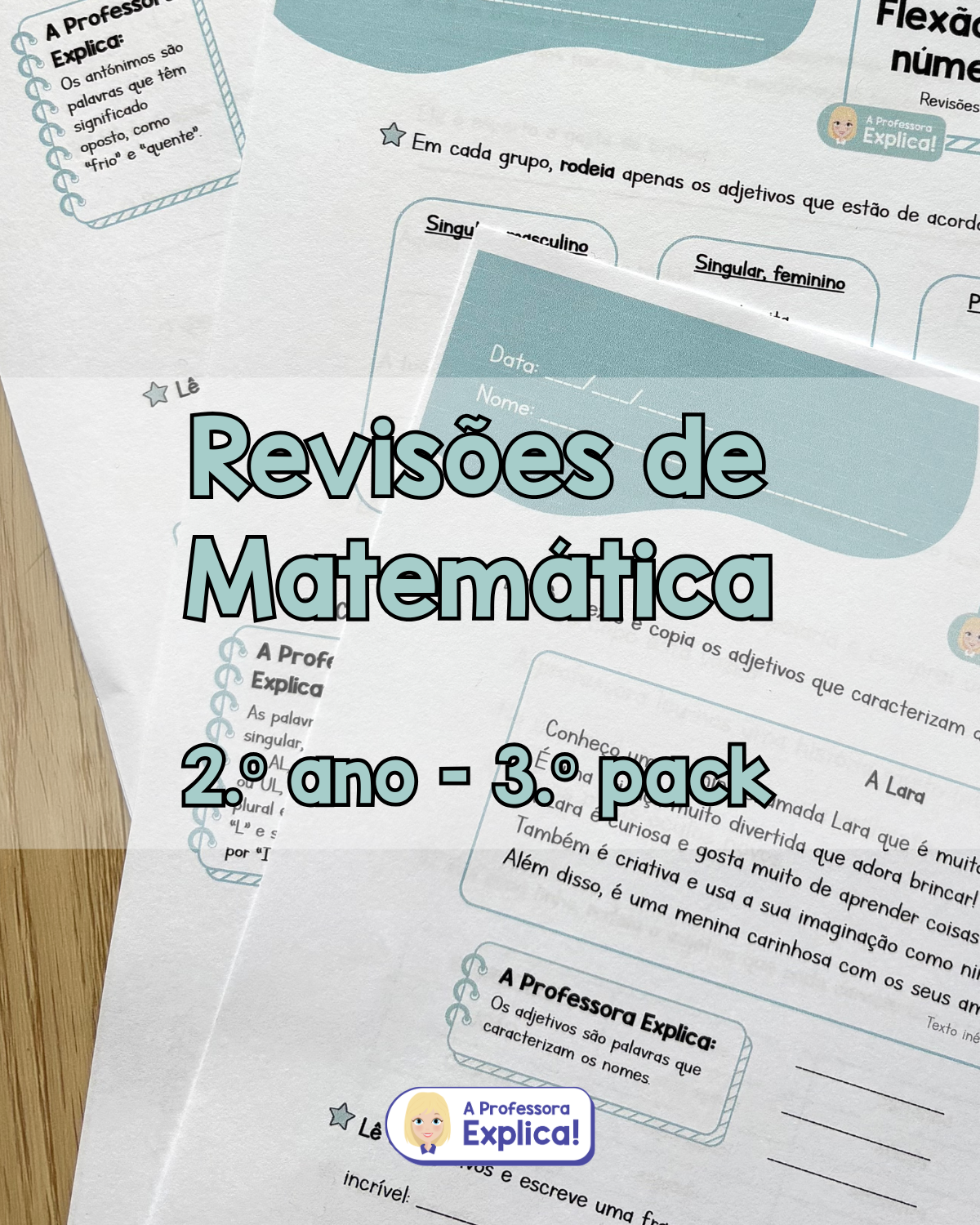 Revisões de Matemática - 2.º ano | Pack 3