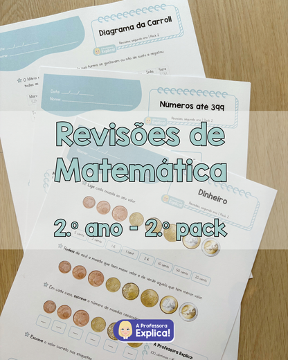 Revisões de Matemática - 2.º ano | Pack 2