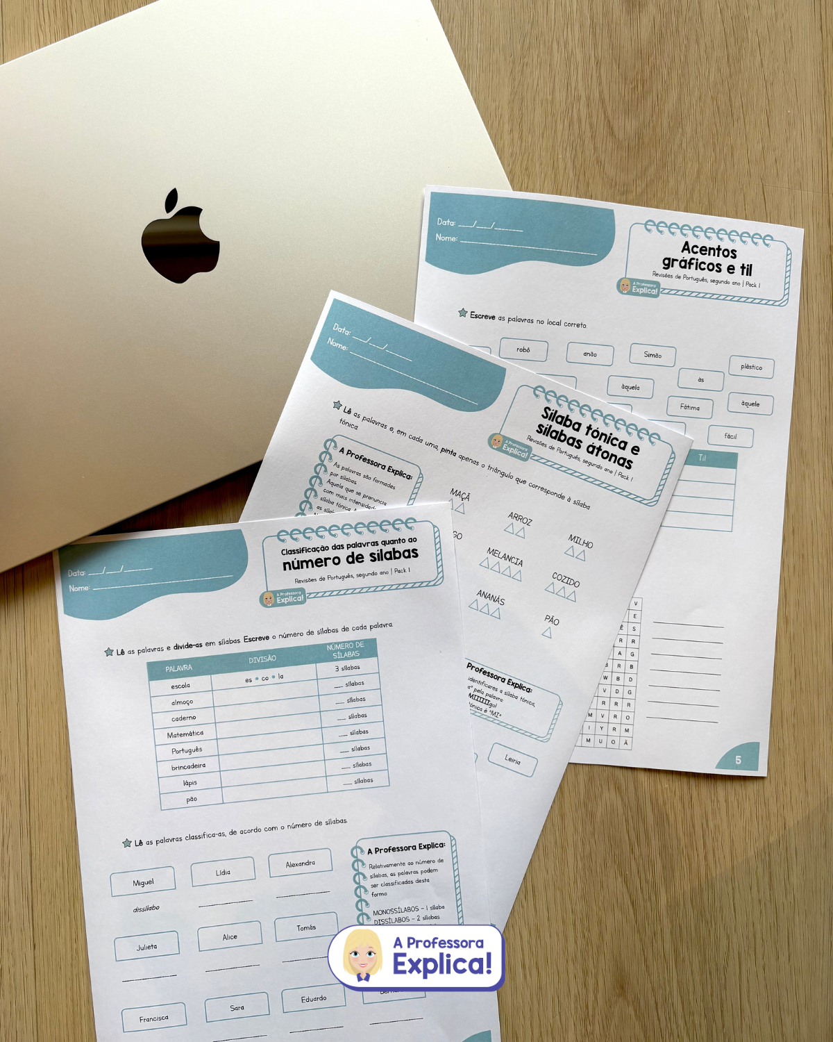 Revisões de Português - 2.º ano | Pack 1