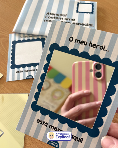 Dia do Pai | Cartão (espelho) + envelope