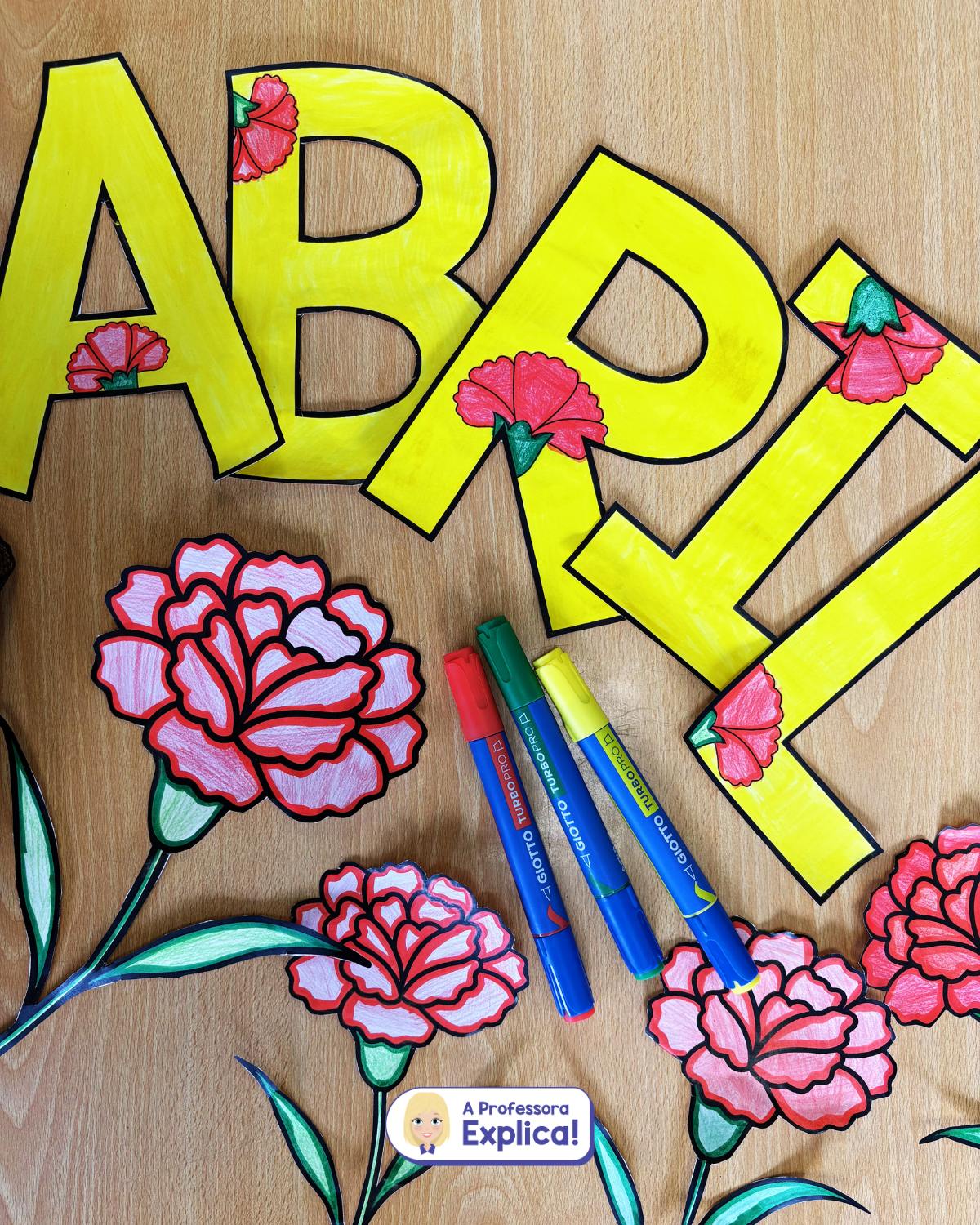 25 de Abril | Cravos + Letras + Números