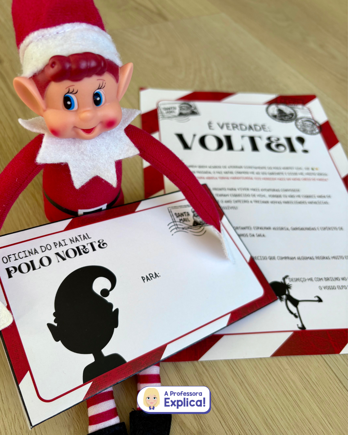 Elfo | Carta, envelope, regras e cartões