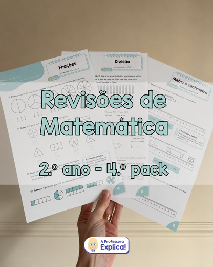 Revisões de Matemática - 2.º ano | Pack 4