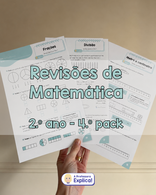Revisões de Matemática - 2.º ano | Pack 4