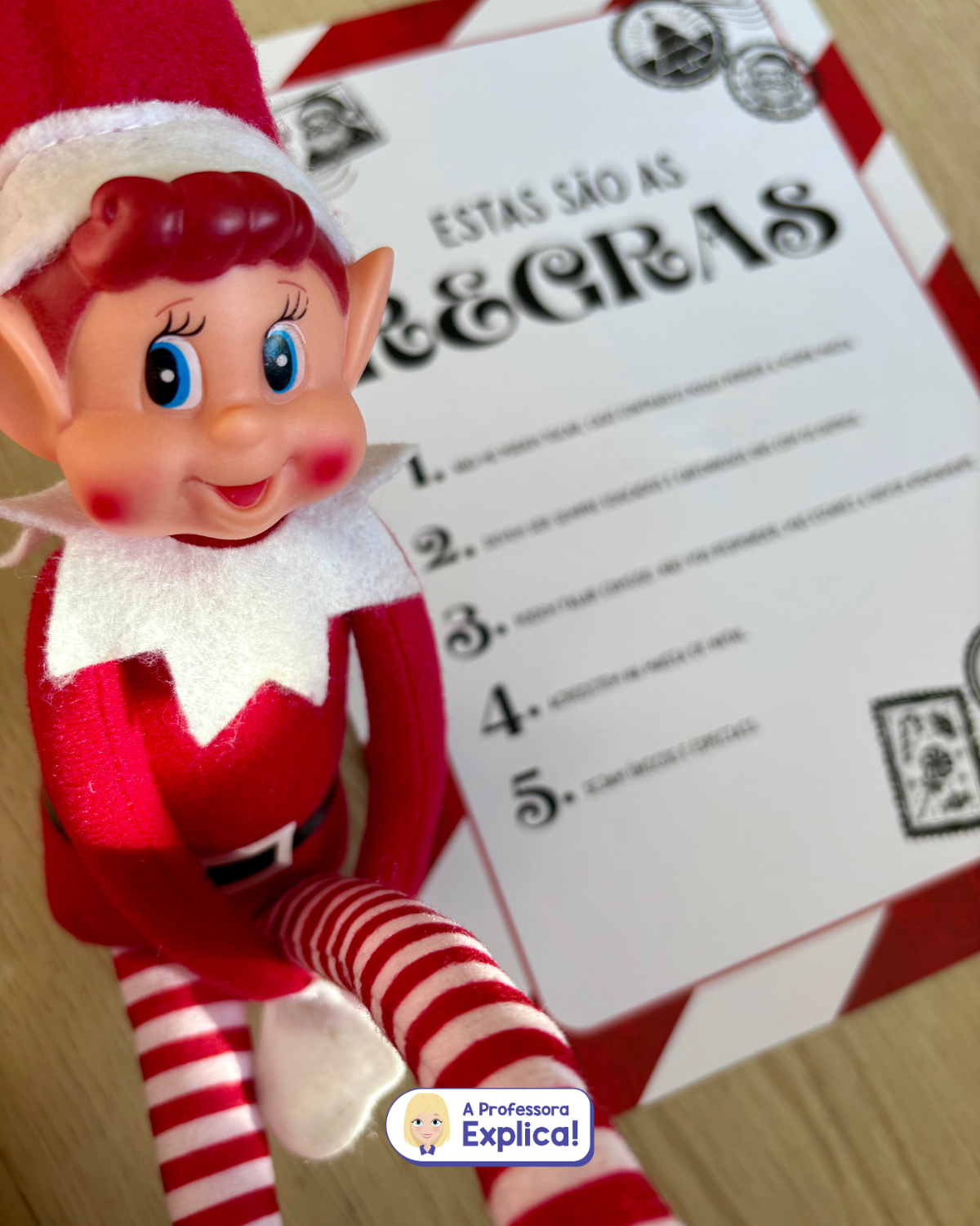 Elfo | Carta, envelope, regras e cartões