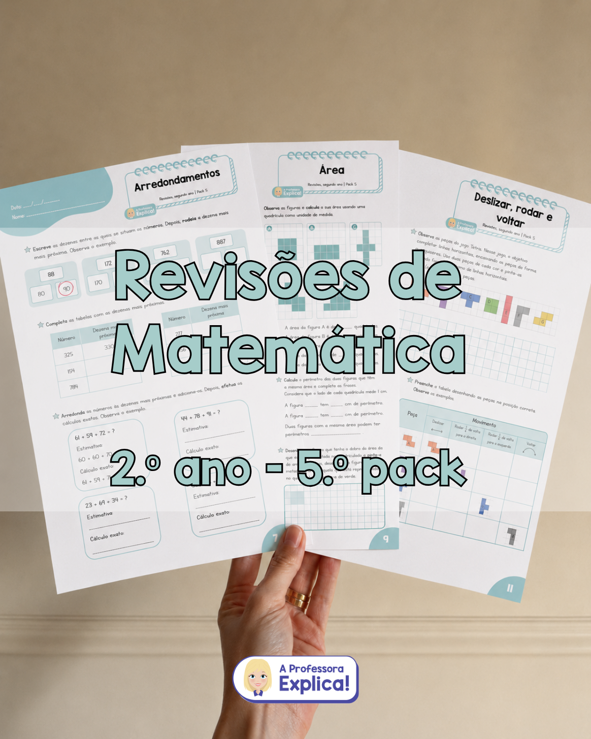Revisões de Matemática - 2.º ano | Pack 5