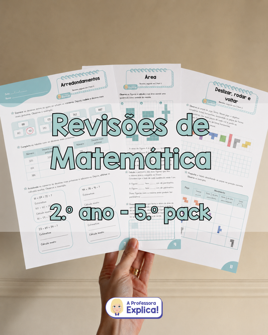 Revisões de Matemática - 2.º ano | Pack 5