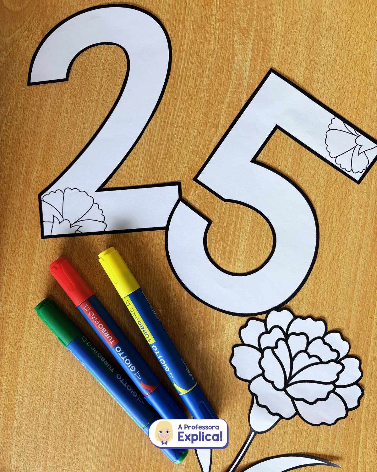 25 de Abril | Cravos + Letras + Números