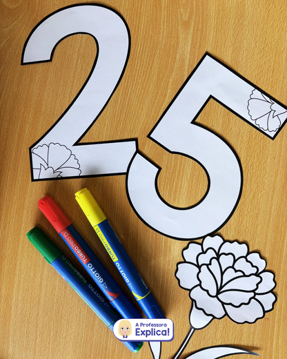 25 de Abril | Cravos + Letras + Números