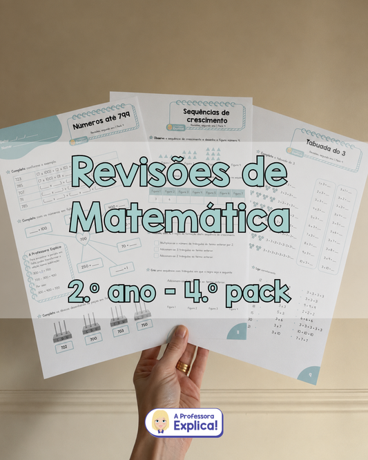 Revisões de Matemática - 2.º ano | Pack 4