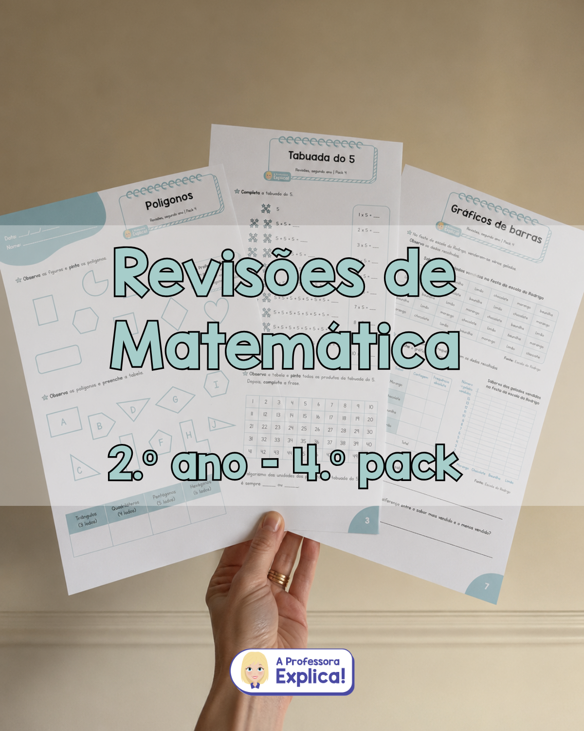 Revisões de Matemática - 2.º ano | Pack 4