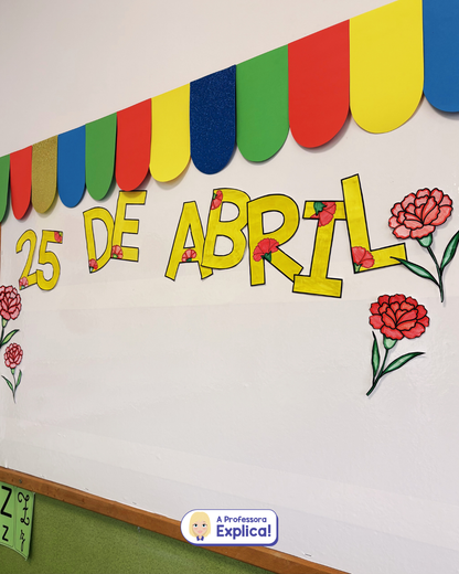 25 de Abril | Cravos + Letras + Números