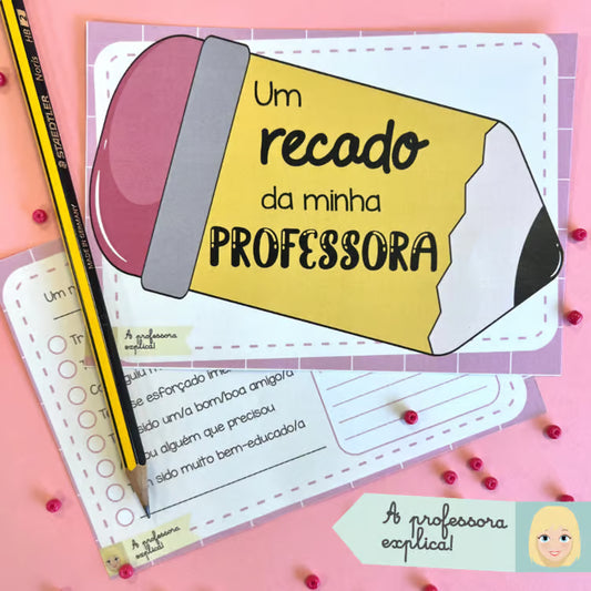 Recado do(a) professor(a)