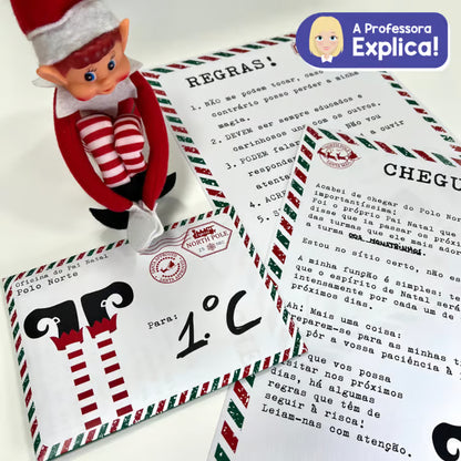 Natal | Carta, regras e envelope do Elfo