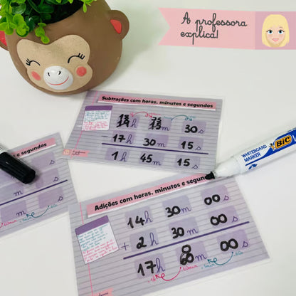 Operações com horas, minutos e segundos