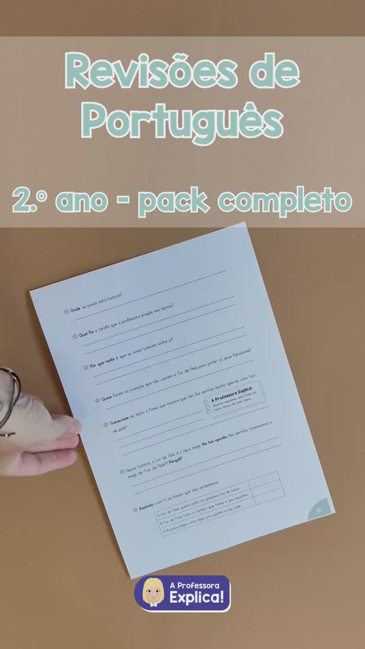 Revisões de Português - 2.º ano | Pack COMPLETO